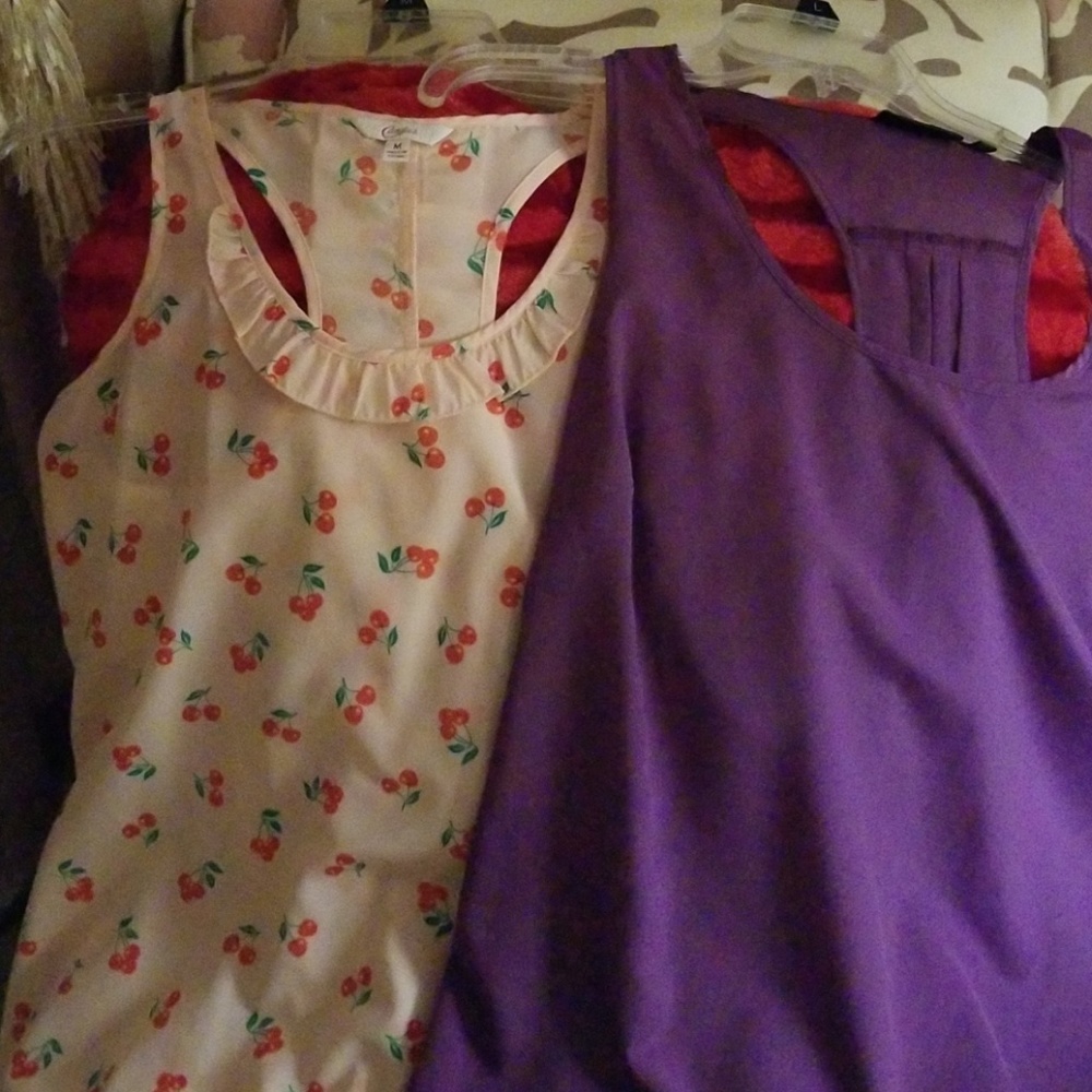2  flowy tops